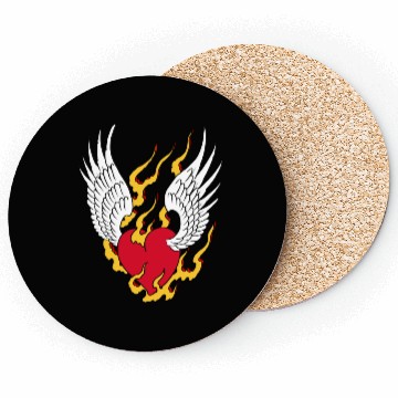 Discover On fire - Angel Heart Coasters