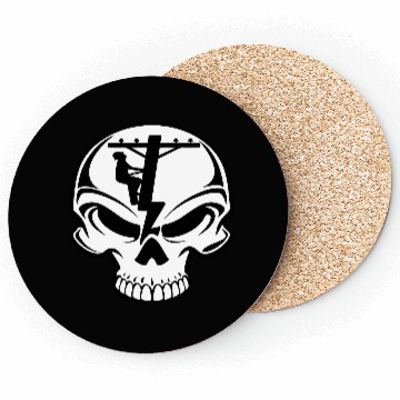 Discover Lineman Skull Coasters