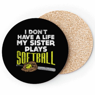 Discover Softball Sister Coasters