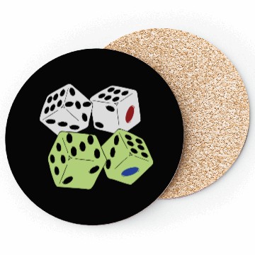 Discover roll ludo dice Coasters