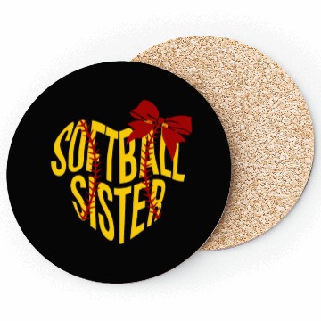Discover Softball Sister Coasters