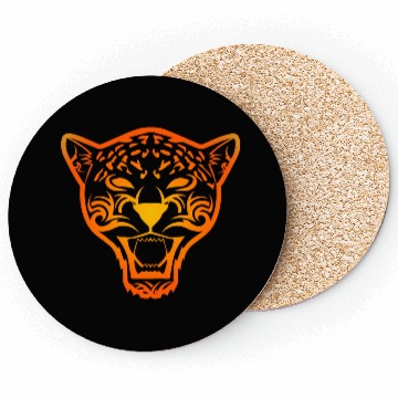 Discover T Tattoo Jaguar Face Gift Idea Coasters