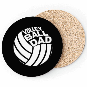 Discover Volleyball Dad Coasters