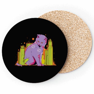 Discover D&D Kitty Attack Critical Hit Coasters