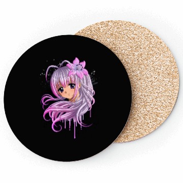 Discover Cute Anime Girl Coasters
