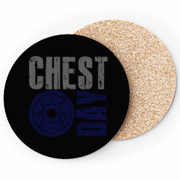 Discover Chest Day Pectoral Exercise Gym Rat Coasters