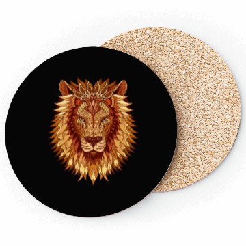 Discover Lion head mandala Coasters