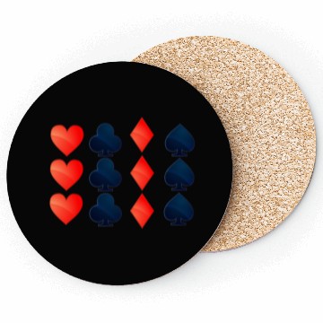 Discover Playing Cards Poker Card Suit Coasters