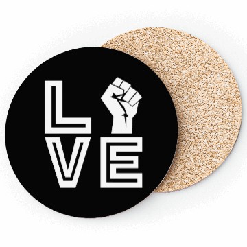 Discover Black Love With Fist Coasters