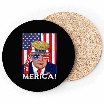 Discover 4th Of July Trump Merica USA Boys Girls Kids Coasters