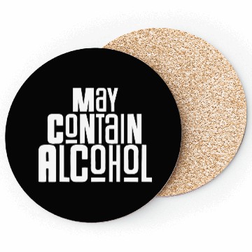 Discover May Contain Alcohol Coasters