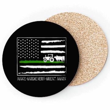 Discover Funny Farmer USA Flag Coasters