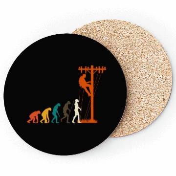 Discover Unique Evolution Of Lineman Electrician Coasters