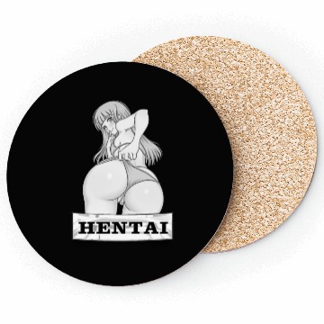 Discover hen Anime Waifu japanese sexy bikin Girl Ahegao Coasters