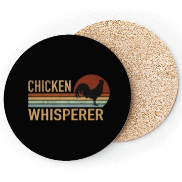 Discover Chicken Whisperer Chickens Farmer Farmer Farmer Coasters