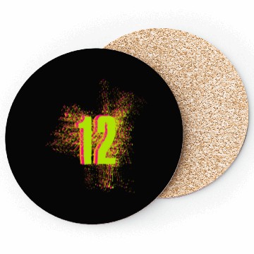 Discover 12 Number twelf birthday giftidea Coasters
