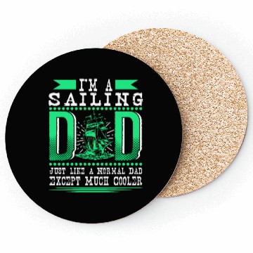 Discover Cool Sailing Dad Funny Sailor Gift Coasters