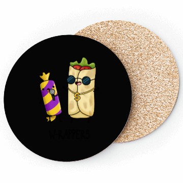 Discover W-rappers Cute Food Pun Coasters