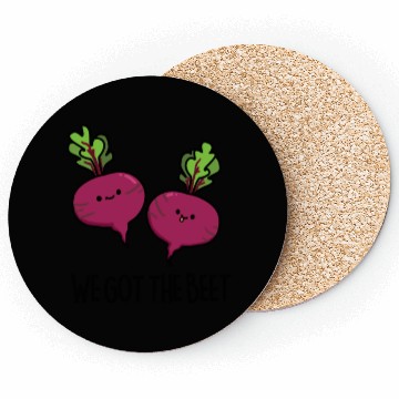 Discover We Got The Beat Cute Vegetable Pun Coasters