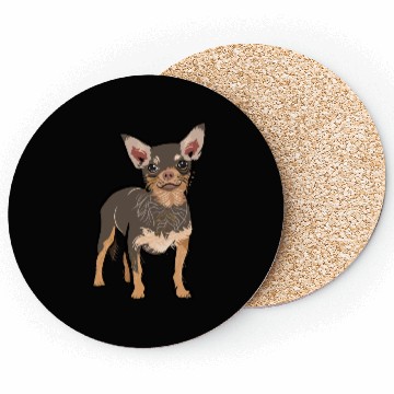 Discover Brown chihuahua dog | chihuahua dog lover Coasters