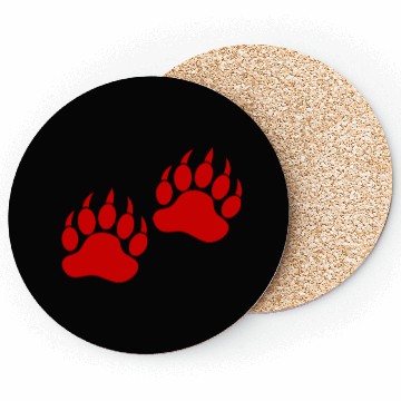 Discover Red Bear Paw Coasters