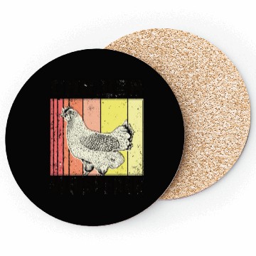 Discover Chicken Chickens Whisperer Chicken Farmer Gift Coasters