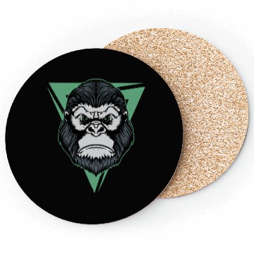 Discover Gorilla Tattoo Art Coasters
