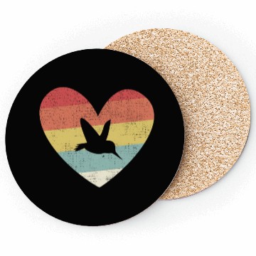 Discover Bird watching Hummingbird Heart (Gift) Coasters