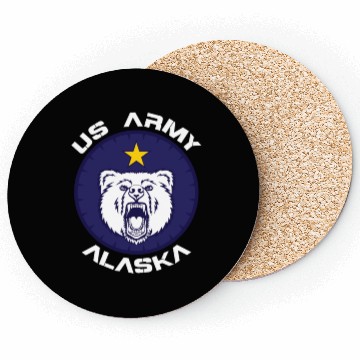 Discover US Army Alaska Polar Bear Patch Coasters