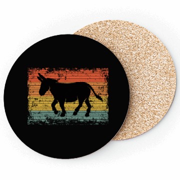 Discover Vintage Donkey Mule Animal Gift Coasters