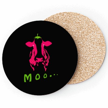 Discover Strawberry cow, Strawberry cow pink, pink cow Coasters