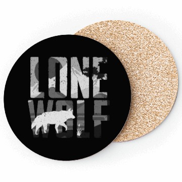 Discover Lone Wolf Gift Coasters