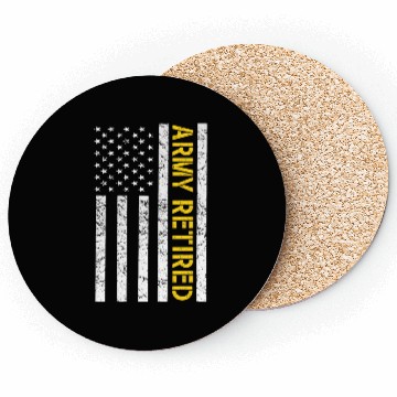 Discover US Army Retired Coasters