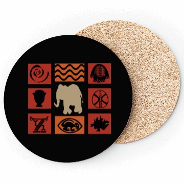 Discover African abstract modern tribal pattern art Coasters