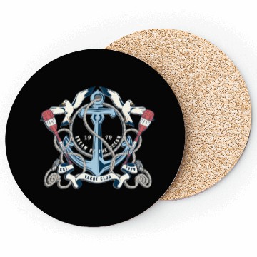 Discover Yacht Club - Awesome sailor Gift Coasters