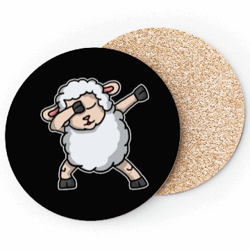 Discover Funny Dabbing Sheep Dab Dance Lamb Lover Gift Coasters
