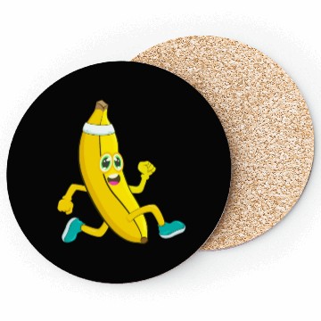 Discover Banana Running Sport Coasters