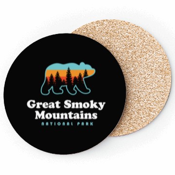 Discover Great Smoky Mountains Coasters Bear Great Smoky Mount