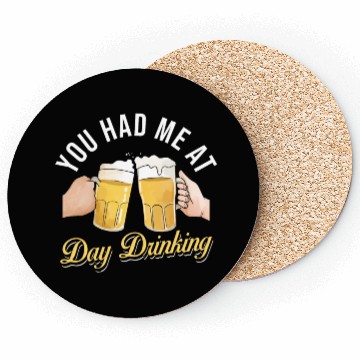 Discover Day Drinking Beer Coasters