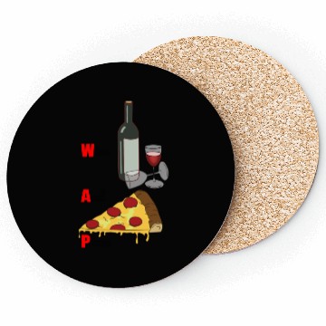 Discover Wine And Pizza Coasters