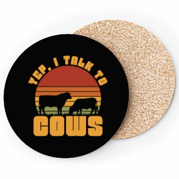 Discover Cow gift idea Coasters