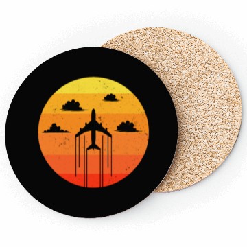 Discover Pilot Aviator Aircraft Aviation Coasters