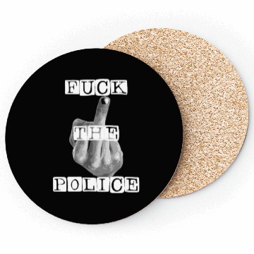 Discover Fuck The Police B/W Coasters