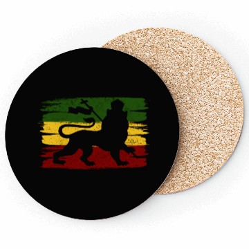 Discover Lion Of Judah Reggae Music Rastafari Rasta Gift Coasters
