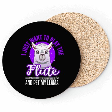 Discover flute llama Coasters