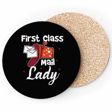 Discover First Class Mail Lady Coasters