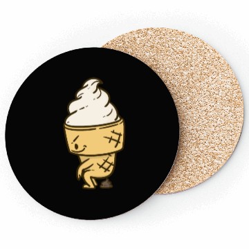 Discover Funny Soft Ice Cream Makes Measures Coasters