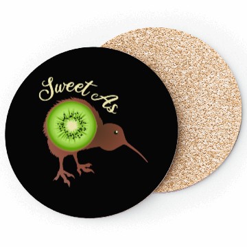 Discover Sweet as Kiwi New Zealand Funny Gift Idea Coasters