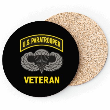 Discover Us Paratrooper Airborne Division Army Veteran Coasters