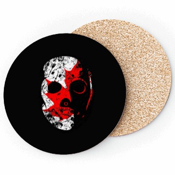Discover Old School Goalie Mask-Canada Coasters
